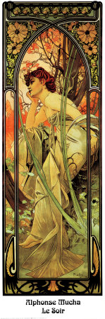 Evening Alphonse Mucha